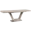 Signal Meble Valgomojo stalas ARMANI CERAMIC, 160 x 90 cm, balta/juoda