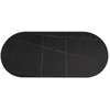 Signal Meble Valgomojo stalas Gaston Ceramic 140, 140 x 80 cm, juoda