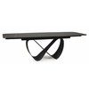 Signal Meble Valgomojo stalas INFINITY CERAMIC, 160-240x95x76 cm, juodas