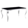 Signal Meble Valgomojo stalas PRINCE, 150 x 90 cm, juoda/chromo