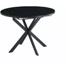 Signal Meble Valgomojo stalas SIGNAL Gaston Ceramic, 100(135)x100x75 cm, juodas