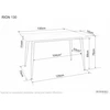 Signal Meble Valgomojo stalas SIGNAL Rion 130x70x76 cm, juoda