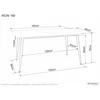 Signal Meble Valgomojo stalas SIGNAL Rion 160x90x76 cm, pilka/juoda