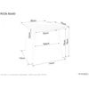 Signal Meble Valgomojo stalas SIGNAL Rion 80x80x76 cm, balta/juoda
