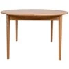 Fotelis Home4You Valgomojo stalas TROYES D100+32xH75cm, ąžuolinis