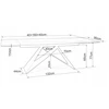 Signal Meble Valgomojo stalas WESTIN III, 160(240) x 90 cm