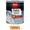 Medinių fasadų dažai ALTAX, geltonos spalvos 750 ml.