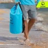 Vandeniui atsparus 30 litrų krepšys TSUNAMI mėlynas