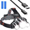 VANDENIUI ATSPIRUS PRIEKINIS ŽIBINTAS + USB KABELAS Koanni