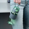 Vandens buteliukas su šiaudeliu 600 ml žalias Kite