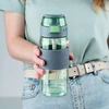 Vandens buteliukas su šiaudeliu 600 ml žalias Kite