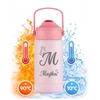 Vandens buteliukas vaikams mokyklai, darželiui, graviruotas pavadinimas, šviesa, BPA Free, 350 ml