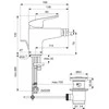 Vandens maišytuvas bidė CERAFLEX Ideal Standard W151xH135mm chromuotas