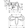 Dušo maišytuvas Hansgrohe Talis E Juodas 71760670
