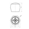 Vandens maišytuvo rankena Globo Rubineta 8x24mm raudona