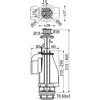Vandens nuleidimo mechanizmas ALCAPLAST A08, dvigubas mygtukas