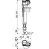 Vandens prileidimo mechanizmas, 3/8, apatinis prijungimas
