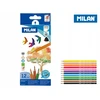 Vandenyje tirpūs spalvoti pieštukai su teptuku Milan 312, 12 spalvų