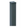 Vartų stulpas su vyrių veržlėmis, cinkuotas, antracito sp., 100 x 100 x 2000 mm