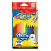 COLORINO CREATIVE nutrinamos kreidelės 12 spalvų ir trintukas, 91992PTR
