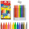 COLORINO CREATIVE nutrinamos kreidelės 12 spalvų ir trintukas, 91992PTR