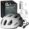 VAYOX Active VA0424WBM baltas ir juodas MTB dviračio šalmas su šviesa (M dydis)