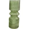 Vaza Ø12cm H30cm stiklinė/žalia