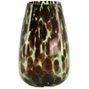 Vaza Ø14cm H21.5cm stiklinė/žalia