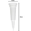 Vaza D9.5cm H31cm plastikinė/balta