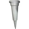 Vaza D9.5cm H31cm plastikinė/balta