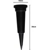 Vaza D9.5cm H31cm plastikinė/juoda