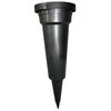 Vaza D9.5cm H31cm plastikinė/sidabro sp.