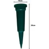 Vaza D9.5cm H31cm plastikinė/žalia