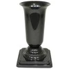 Vaza Dama D13cm/H26.7cm grafito su met. ats.