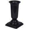 Vaza Dama D16.8cm/H34.5cm grafito su met. ats.