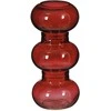 Vaza Tauro Ø8.5cm H19cm stiklinė/raudona