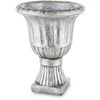 Bikuvalt Vazonas ant kojelės sidabro spalvos betoninis 25,5x20x20 cm 137382