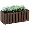 Gėlių vazonas Prosperplast Boardee Fencycase DDEF400-R222, rudas