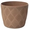 FORM PLASTIC Bikuva.lt Vazonas Flow Petit Eco 19cm, Rudas
