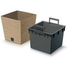 Prosperplast Vazonas FURU SQUARE LOW ECO WOOD su įdėklu 19/14 L 295x295x290 mm natūrali sp. P