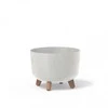 Vazonas GRACIA ECO WOOD STANDARD 9,8 L D290xH220 mm balta sp. Prosperplast