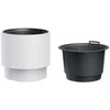 Bikuva.lt Vazonas HEOS su įdėklu D468xH440 mm balta sp. Prosperplast