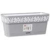 Stefanplast Vazonas OPERA GAIA lovelis su vand. rez. 2,75 L 30x13x12 cm pilka sp. 88701 STEF