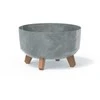 Vazonas PROSPERPLAST Gracia Low Betono sp. 6,8l