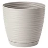 FORM PLASTIC Vazonas SAHARA su padėklu 11cm Pilkas