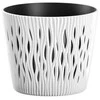 Prosperplast Vazonas Sandy Round Baltas 22x26cm
