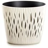 Vazonas SANDY ROUND su įdėklu 7,9 L D262xH222 mm kreminė sp. Prosperplast