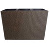 Home4You Vazonas WICKER 110x39xh88cm, tamsiai rudas