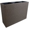 Home4You Vazonas WICKER 110x39xh88cm, tamsiai rudas
