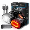 Vedor Dviračio žibintas priekyje ir gale įkraunamas USB LED apšvietimo rinkinys